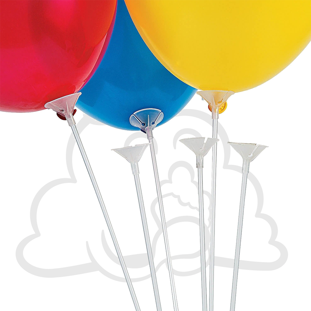 Balloon Stick With Cups (12pc) Sohi NZ