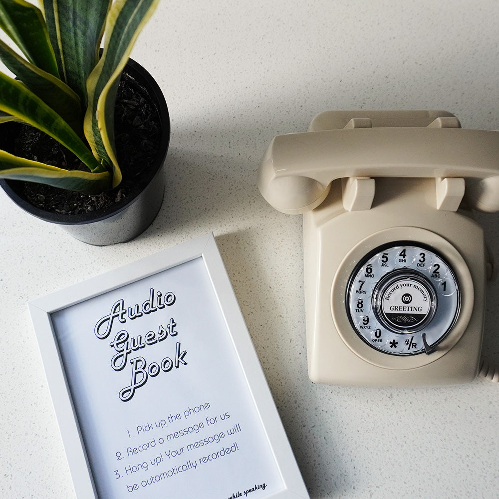 Rental: Audio Guest Book (Telephone-Style) Sohi NZ