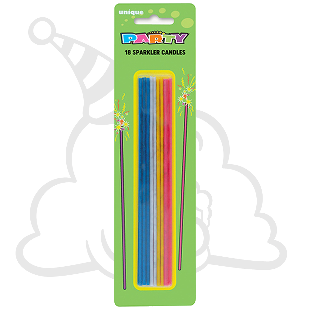 Slim Sparkler Candles (18pc) Sohi NZ