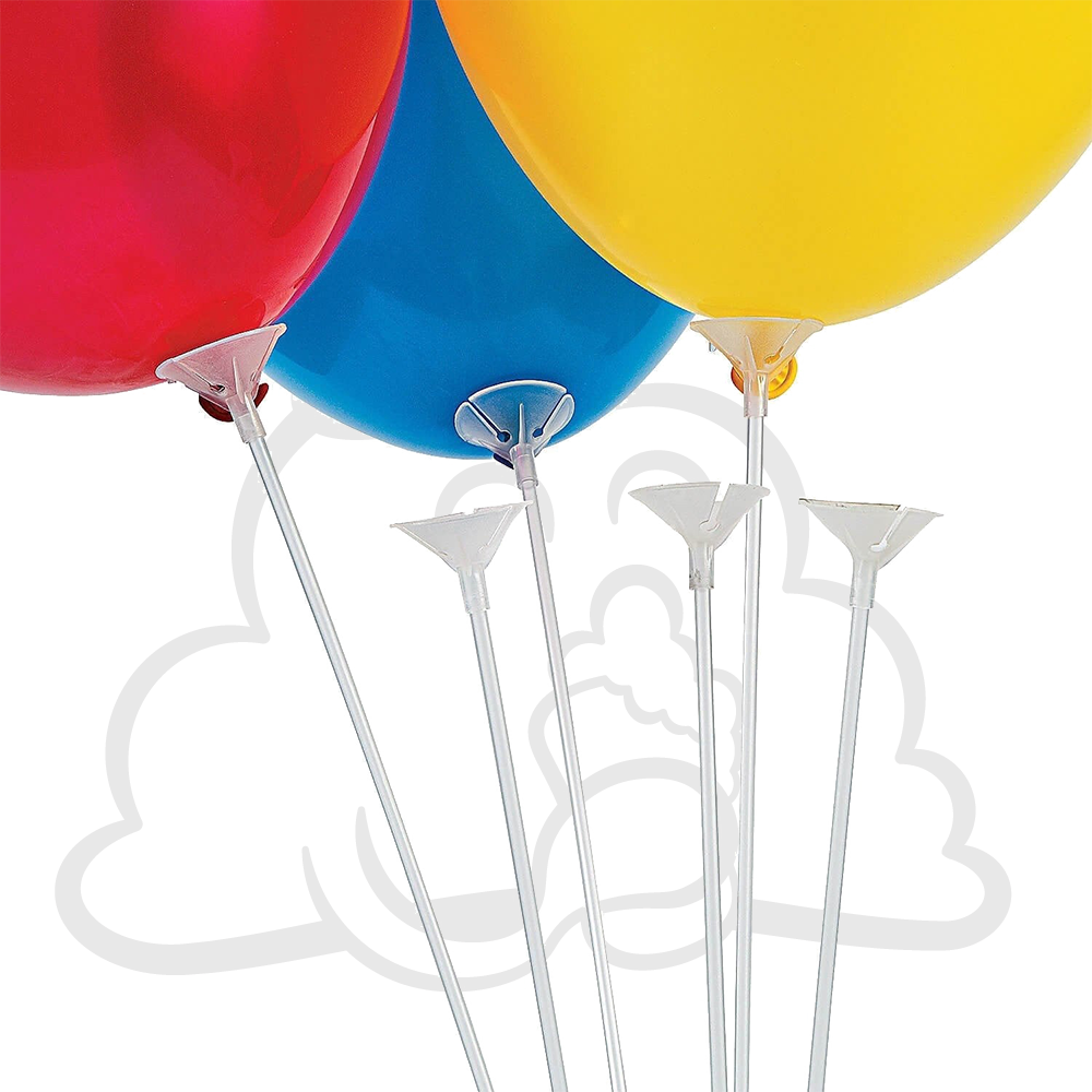 Balloon Stick With Cups (12pc) Sohi NZ 