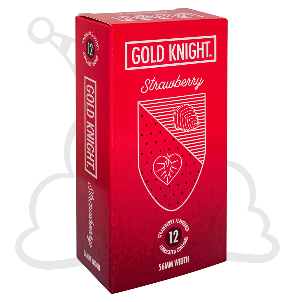 Gold Knight Strawberry Condoms Sohi NZ 