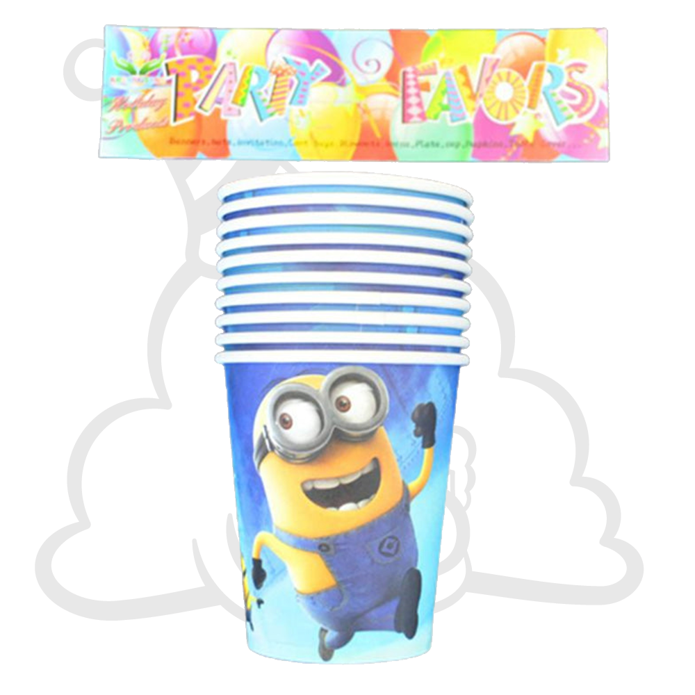 Minions Paper Cups (10pc) Sohi NZ 