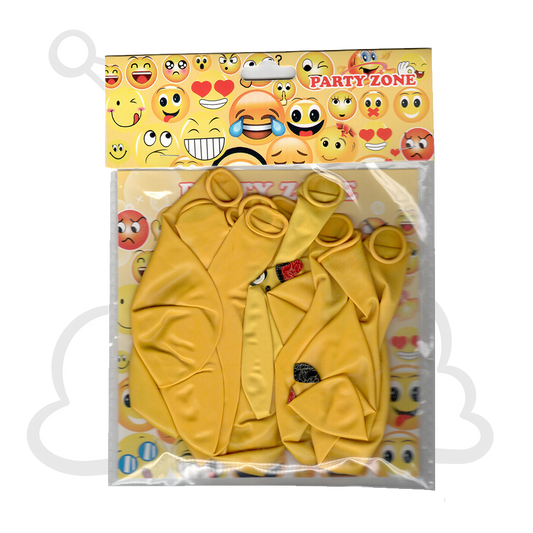 Party Balloons (12pc, Emoji Themed) Sohi NZ 