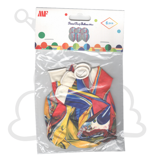 Party Balloons (6pc, Marble Themed) Sohi NZ 